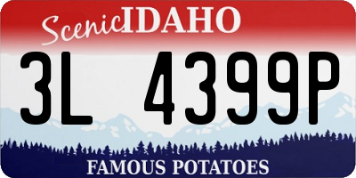 ID license plate 3L4399P