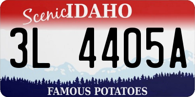 ID license plate 3L4405A