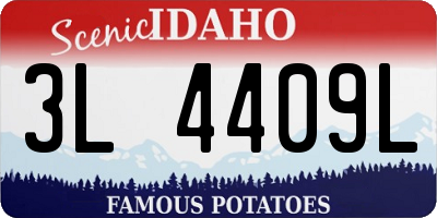ID license plate 3L4409L