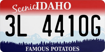 ID license plate 3L4410G