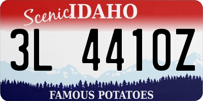 ID license plate 3L4410Z