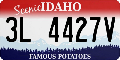 ID license plate 3L4427V