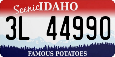 ID license plate 3L4499O