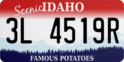 ID license plate 3L4519R