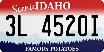 ID license plate 3L4520I