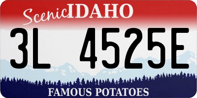 ID license plate 3L4525E