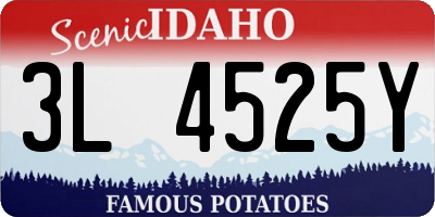 ID license plate 3L4525Y