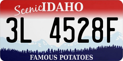ID license plate 3L4528F