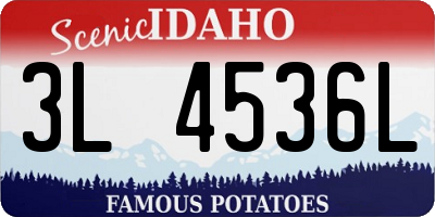 ID license plate 3L4536L