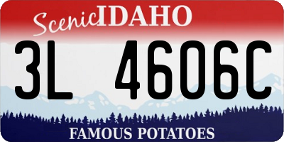 ID license plate 3L4606C