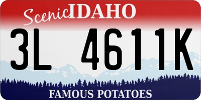 ID license plate 3L4611K