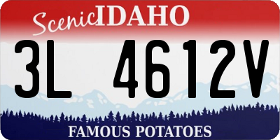 ID license plate 3L4612V