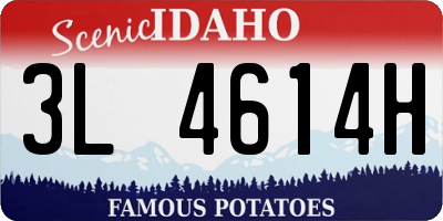 ID license plate 3L4614H