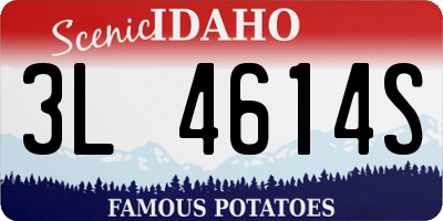 ID license plate 3L4614S