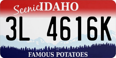 ID license plate 3L4616K