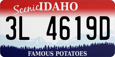 ID license plate 3L4619D