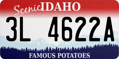 ID license plate 3L4622A
