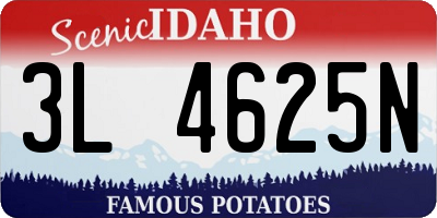 ID license plate 3L4625N