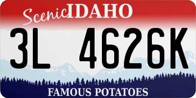 ID license plate 3L4626K