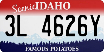 ID license plate 3L4626Y
