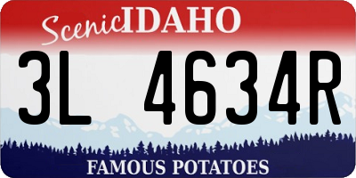 ID license plate 3L4634R