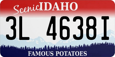 ID license plate 3L4638I