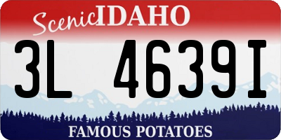 ID license plate 3L4639I