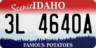 ID license plate 3L4640A