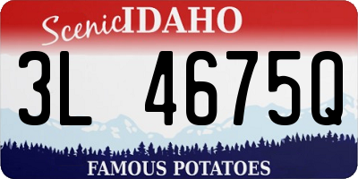 ID license plate 3L4675Q