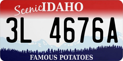 ID license plate 3L4676A