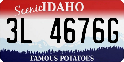 ID license plate 3L4676G