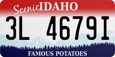 ID license plate 3L4679I