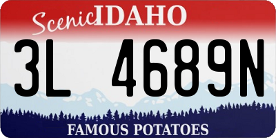 ID license plate 3L4689N