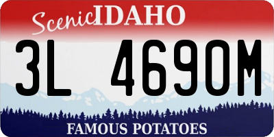 ID license plate 3L4690M