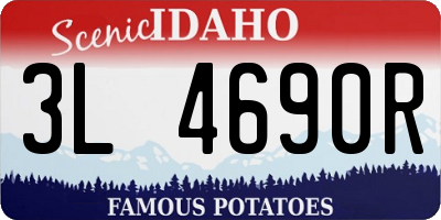 ID license plate 3L4690R
