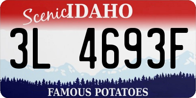 ID license plate 3L4693F
