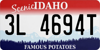 ID license plate 3L4694T