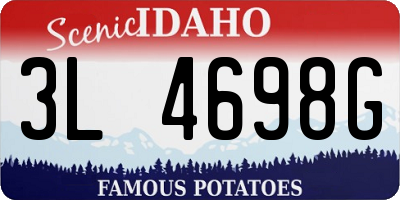 ID license plate 3L4698G