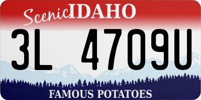 ID license plate 3L4709U