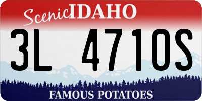 ID license plate 3L4710S