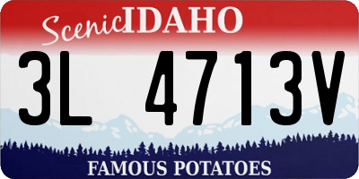 ID license plate 3L4713V