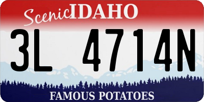 ID license plate 3L4714N