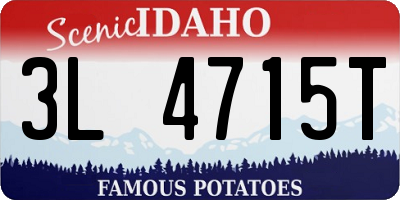 ID license plate 3L4715T