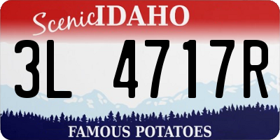 ID license plate 3L4717R