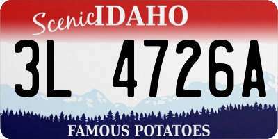 ID license plate 3L4726A