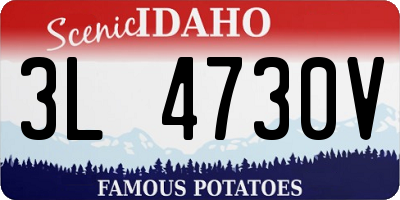 ID license plate 3L4730V
