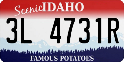 ID license plate 3L4731R