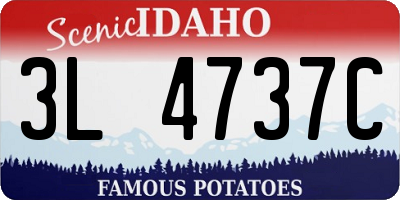 ID license plate 3L4737C