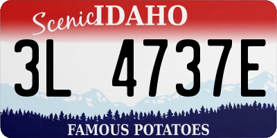 ID license plate 3L4737E