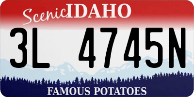 ID license plate 3L4745N